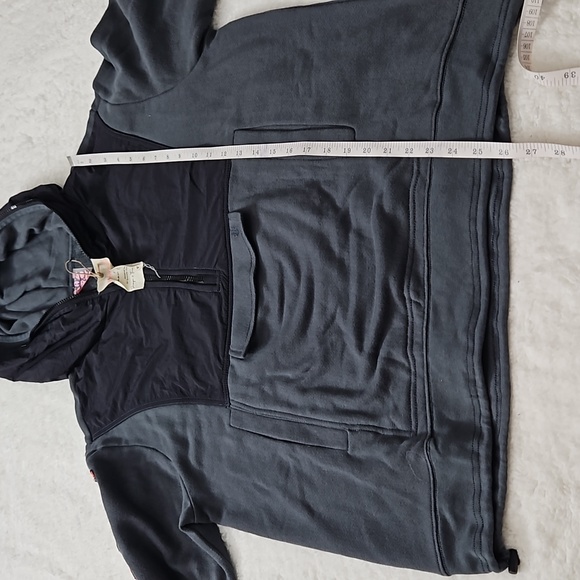 NWOT Free People Movement Pride Hoodie Dark Grey CAU Panthers HBCU Oversized Med - Picture 7 of 11